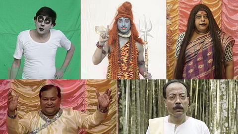 In frame: The actors in the film 'Bhooter Pallay Bhootnath'