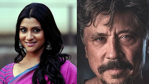 Konkona Sen Sharma (L); Carlos Bardem (R)