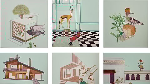 Artwork by Mainaz Bano which is on display at the exhibition