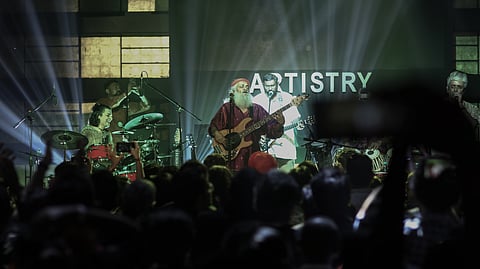 In frame: Indian Ocean members during a recent concert