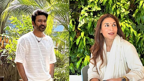 Dhanush (L); Aishwarya Rajinikanth (R)