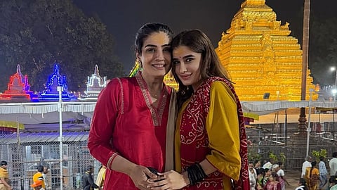 Raveena Tandon and Rasha Thadani