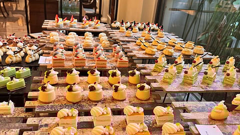 The extensive dessert menu