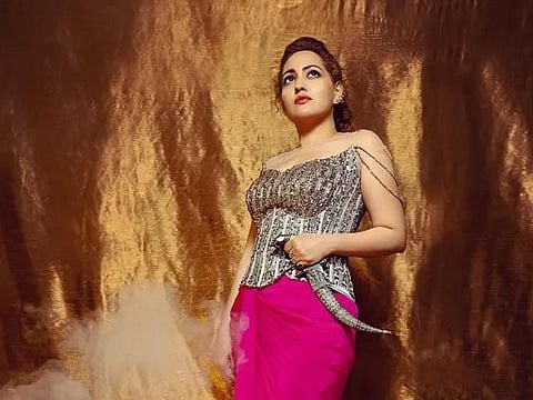 This collection is inspired by Goddess Sita in her warrior form