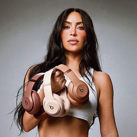 Kim Kardashian with Beats Studio Pro
