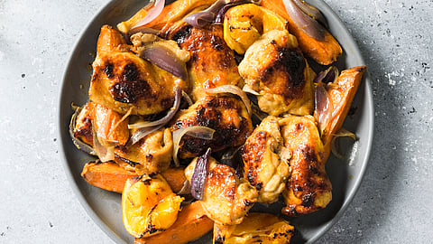 Smoky Chicken and Sweet Potato Traybake