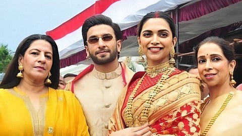 Anju Bhavnani, Ranveer Singh, Deepika Padukone and Ujjala Padukone