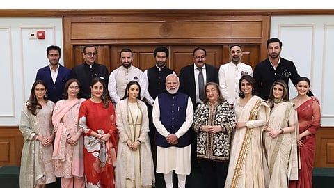 The Kapoor family with PM Narendra Modi