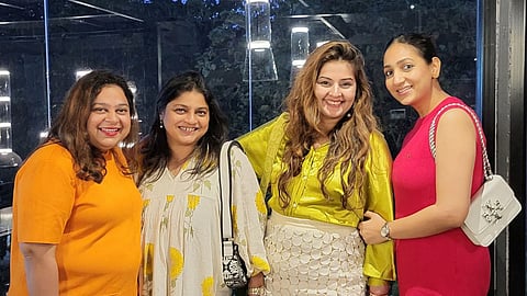 (From left) Richika, Sunita, Aru, and Madhuri