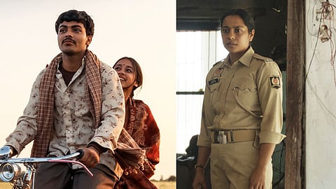 A scene from Laapataa Ladies (L); Shahana Goswami in Santosh (R)