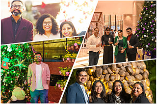 In frame: (clockwise) (L-R) Abhiram, Bavani Srinu, and Kumari Suprava; (L-R) Kerwin Savio Nigli, Head of Hotel Management Dept. Priyanka Gupta (Influencer), Joyeeta Neogi (Influencer); (L-R) Gyanendu Deo Singh, Devidyuti Ghosh, Shantla Jain, Madhurima Sarkar; Arvind Kumar Kewalchand