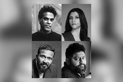 Clockwise L-R: Vikramaditya Motwane, Konkona Sen Sharma, Lijo Jose Pellissery & Vetri Maaran