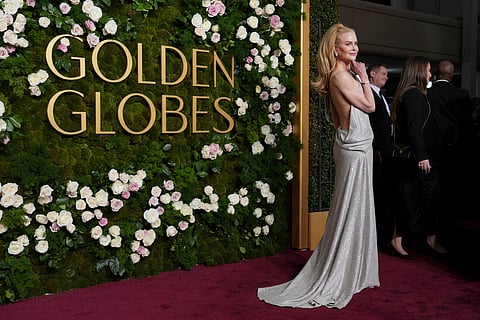 Nicole Kidman arrives at the 82nd Golden Globes on Sunday, Jan. 5, 2025, at the Beverly Hilton in Beverly Hills, California