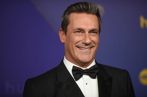 FILE - Jon Hamm arrives at the 76th Primetime Emmy Awards on Sunday, Sept. 15, 2024, at the Peacock Theater in Los AngeleS