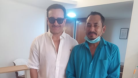 Saif Ali Khan and Bhajan Singh Rana