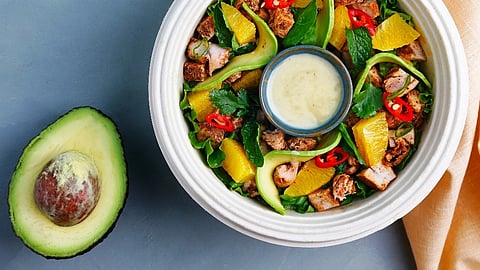 Blackened Chicken Orange Avocado Salad