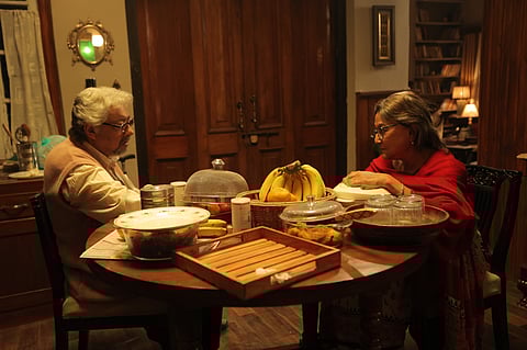 Aparna Sen and Anjan Dutt in Ei Raat Tomar Amaar