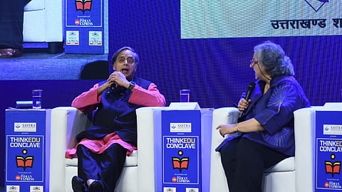 Shashi Tharoor in a conversation with Kaveree Bamzai at the ThinkEdu Conclave 2025, Monday, January 27, 2025