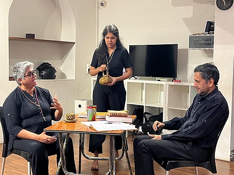 Deepa Nambiar, Abinaya Ravindranathan and TM Karthik