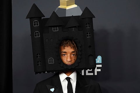 Jaden Smith arrives at the 67th annual Grammy Awards on Sunday, Feb. 2, 2025, in Los Angeles