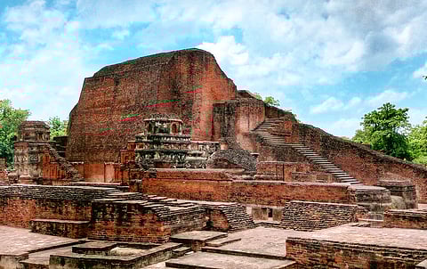 Temple No. 3 at the Archaeological Site of Nalanda Mahavihara