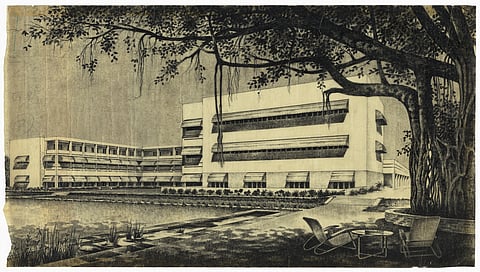 This ongoing exhibition at MAP showcases features vintage photos of Manik Bagh's modernist legacy