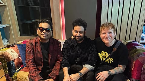 AR Rahman, AR Ameen and Ed Sheeran