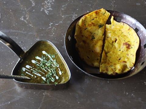 Makki ki roti and Sarson ka saag
