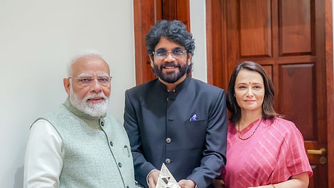 In frame: PM Modi, Akkineni Nagarjuna and Amala
