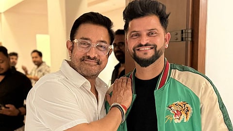 Aamir Khan and Suresh Raina