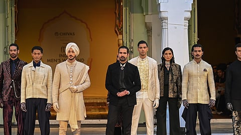Designer Arjan Dugal's collection Vintage 2030 unveiled at FDCI India Men’s Weekend