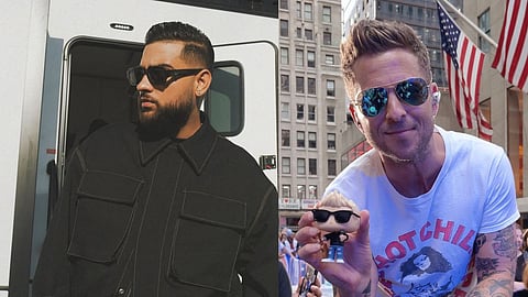 Karan Aujla (L); Ryan Tedder (R)