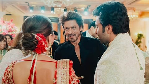 Shah Rukh Khan with Alekha Advani and Aadar Jain