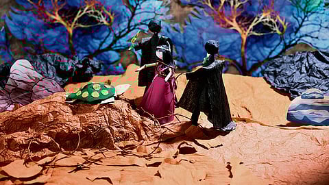 A still from the stop-motion animation from 'Limits of Change'