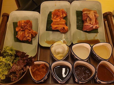 Korean barbeque platter