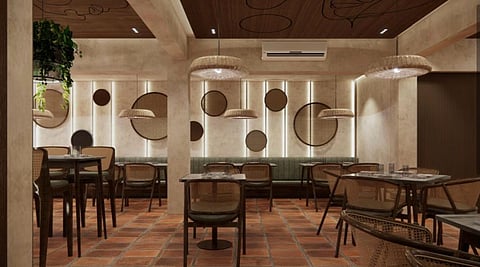 Interiors of Tea Villa Café