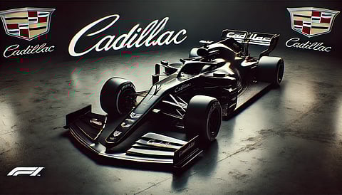 An AI Imagination of Cadillac Formula 1 car