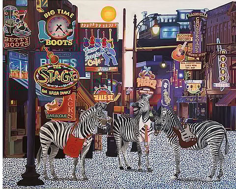 This solo show by Aparneet Mann examines the cost of urban growth