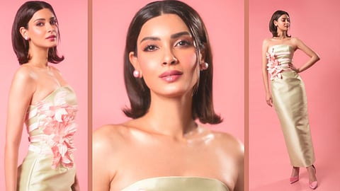 Diana Penty looks like the perfect example of springtime sophistication