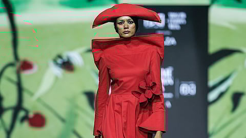 A striking ensemble at the Za_ZA show