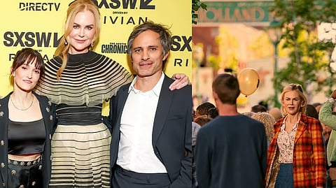 Mimi Cave (L), Nicole Kidman (M), Gael Garcia Bernal (R); film still