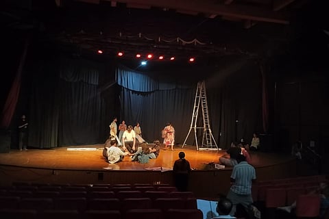 A glimpse from the rehearsals of 'The Kite Runner'