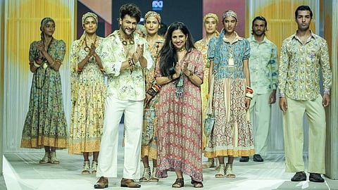 Niki Mahajan blends Baroque grandeur with the earthy beauty of khadi at Lakme Fashion Week
