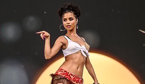 Tyla performs at Coachella