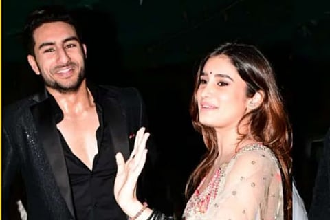 Ibrahim Ali Khan spotted with Rasha Thadani at IPL match