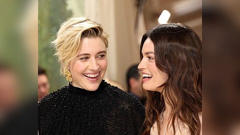 Greta Gerwig with Emma Mackey at the 2024 Met Gala