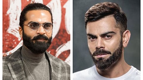 Simbu (L); Virat Kohli (R)