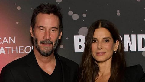 Keanu Reeves and Sandra Bullock