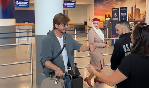 Shah Rukh Khan at JFK airport