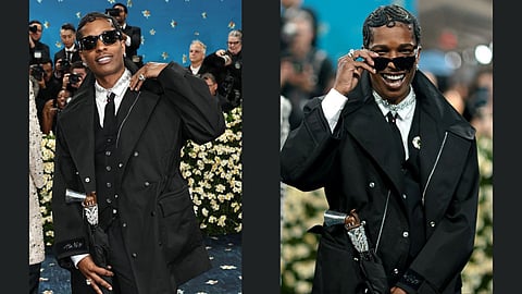 Met Gala 2025 : What’s A$AP Rocky really saying with that 90-carat revolver umbrella?
